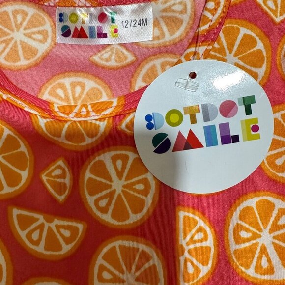 Dot‎ Dot Smile Baby Girl's Size 12/24M Orange Slices Cap Sleeve Twirl Dress NWT - Picture 5 of 6